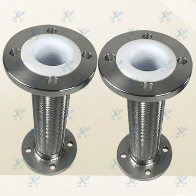 Flange connection Lined PTFE stainless steel metal braided hose used in industry