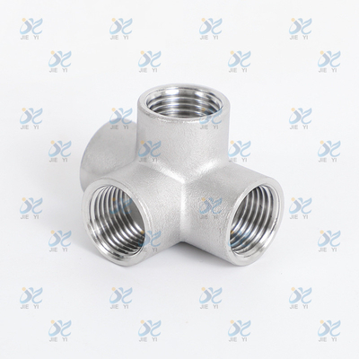 Stainless steel forged high-pressure pipe fittings, welded four-way stainless steel pipe fittings