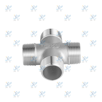 Stainless steel equal diameter four way elbow, high-pressure resistant cross adapter elbow