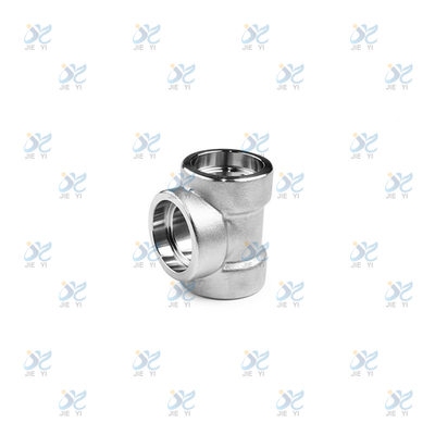 Stainless steel forged high-pressure Tee pipe fittings, Socket Tee elbow