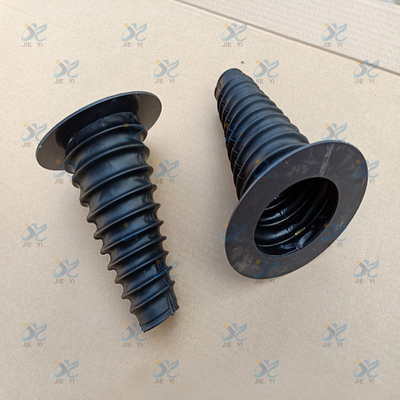 Flange connected high-temperature resistant oil cylinder protective cover, flame retardant rubber material protective co