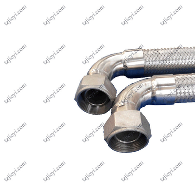 Flexible metal braided hose for automobile exhaust pipe can be customized in size and length