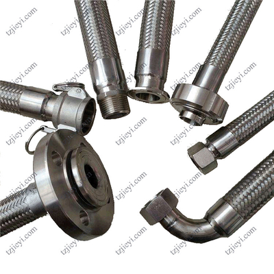 Male connection stainless steel 304 high pressure steam metal braided hose outer braided mesh sleeve