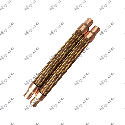 Bronze braided corrugated flexible hose for air conditioning shock absorber pipe