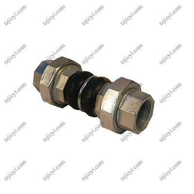 Floating flange double spherical flexible bellow threaded rubber expansion joints