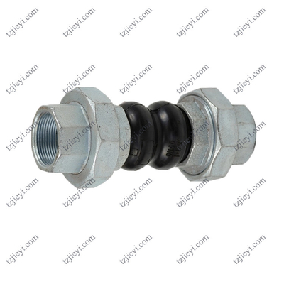 Floating flange double spherical flexible bellow threaded rubber expansion joints
