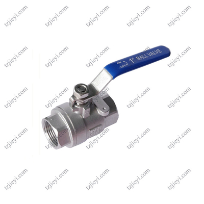 High quality 2 pcs female thread flat lever handle cf8m stainless steel ball valve