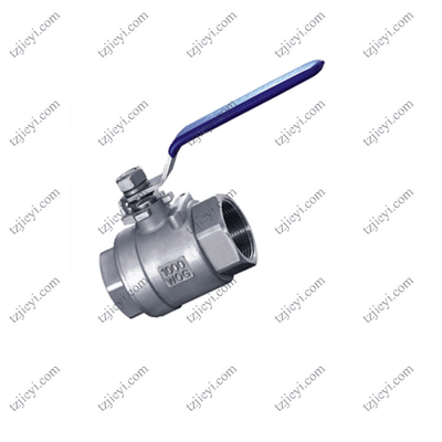 High quality 2 pcs female thread flat lever handle cf8m stainless steel ball valve