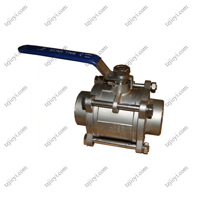 Thread Connection Pieces Stainless Steel 3 Piece Type Water Ball Valve