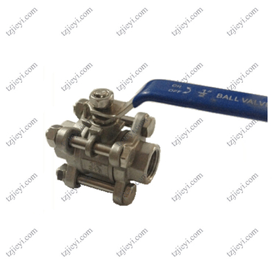 Thread Connection Pieces Stainless Steel 3 Piece Type Water Ball Valve
