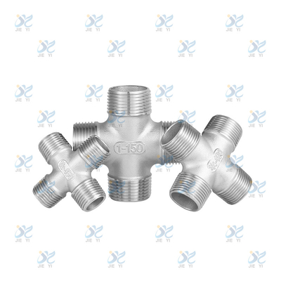 Stainless steel equal diameter four way elbow, high-pressure resistant cross adapter elbow